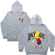 画像4: Unisex Bart Simpson print zip-up hoodie  ユセックス男女兼用バートシンプソンプリントフーディ スウェット   (4)