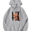 画像1: Unisex HI logo and bear print hoodie　ユニセックス男女兼用 HI&ベアプリントフーディ スウェット   (1)