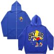 画像5: Unisex Bart Simpson print zip-up hoodie  ユセックス男女兼用バートシンプソンプリントフーディ スウェット   (5)