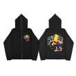 画像2: Unisex Bart Simpson print zip-up hoodie  ユセックス男女兼用バートシンプソンプリントフーディ スウェット   (2)