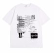 画像3: Unisex Creative Line Illusion Letter Short Sleeve T-Shirt　　男女兼用ユニセックス イルージョンレタープリント半袖Tシャツ (3)