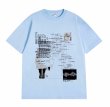 画像8: Unisex Creative Line Illusion Letter Short Sleeve T-Shirt　　男女兼用ユニセックス イルージョンレタープリント半袖Tシャツ (8)