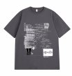 画像5: Unisex Creative Line Illusion Letter Short Sleeve T-Shirt　　男女兼用ユニセックス イルージョンレタープリント半袖Tシャツ (5)