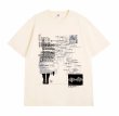 画像6: Unisex Creative Line Illusion Letter Short Sleeve T-Shirt　　男女兼用ユニセックス イルージョンレタープリント半袖Tシャツ (6)