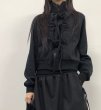 画像6: Lace-up ribbon zip-up jacket sweat  　レースアップリボンジップアップジャケットスウェット (6)