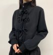 画像7: Lace-up ribbon zip-up jacket sweat  　レースアップリボンジップアップジャケットスウェット (7)