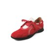 画像2: Women's British style leather lace-up bicolor flat slip-on loafer shoes 　英国風レザーレースアップバイカラーフラットスリッポンローファーシューズパンプス (2)