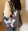 画像7: Mickey Mouse print canvas tote shoulder bag　ミッキーマウスプリントキャンバス トートショルダーバッグ (7)