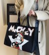 画像6: Mickey Mouse print canvas tote shoulder bag　ミッキーマウスプリントキャンバス トートショルダーバッグ (6)