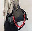 画像5: Large Capacity Leather Tote Bag Messenger Rope Bag　ラージキャパシティ大容量 レザー トートバッグ  メッセンジャーロープ バッグ旅行用 (5)