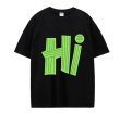 画像4: Unisex HI logo round neck short sleeve T-shirt　男女兼用ユニセックスHIロゴラウンドネックプリント半袖Tシャツ (4)