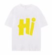 画像6: Unisex HI logo round neck short sleeve T-shirt　男女兼用ユニセックスHIロゴラウンドネックプリント半袖Tシャツ (6)