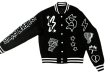 画像3: STORMS logo and hip hop embroidery baseball jacket Stadium Jumper  blouson  ユニセックス 男女兼用STORMSロゴ＆ヒップホップ刺繍ベースボールジャケットスタジアムジャンパージャケット スタジャン ブルゾン (3)