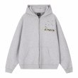 画像4: Unisex Achock logo and floral print zip-up hoodie　ユニセックス男女兼用Achockロゴ＆ フローラルプリントフーディ スウェット   (4)