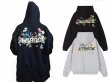 画像5: Unisex Achock logo and floral print zip-up hoodie　ユニセックス男女兼用Achockロゴ＆ フローラルプリントフーディ スウェット   (5)