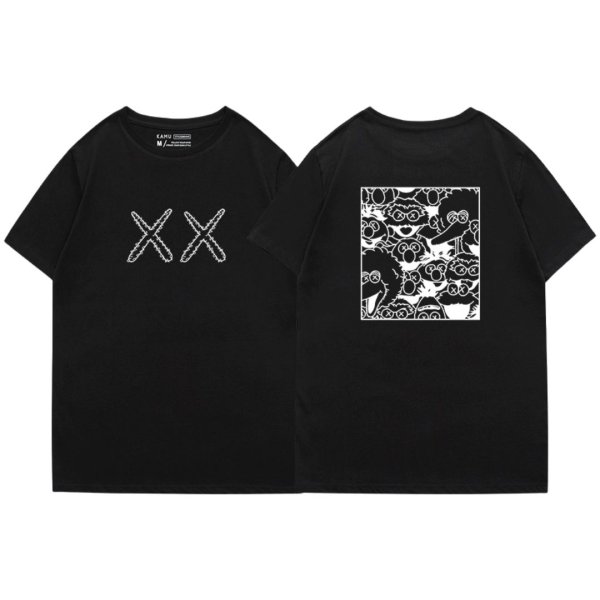 画像1: 25 Unisex Kaws SESAME STREET XX Tshirts  カウズ x セサミストリート Tシャツ  男女兼用 ユニセックス (1)