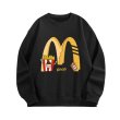 画像2: Unisex round neck french fries print sweatshirt　男女兼用 ユニセックスフライドポテトプリントラウンドネック スウェットシャツ (2)