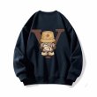 画像2: Unisex V&Hip Hop Hiking Bear round neck sweatshirt　男女兼用 ユニセックスV&ヒップホップハイキングベアプリントラウンドネック スウェットシャツ (2)