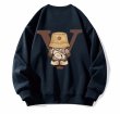 画像4: Unisex V&Hip Hop Hiking Bear round neck sweatshirt　男女兼用 ユニセックスV&ヒップホップハイキングベアプリントラウンドネック スウェットシャツ (4)