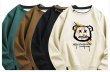 画像5: Unisex kaws BEAR Printed layered style round neck sweatshirt　男女兼用 ユニセックスカウズベアプリントラウンドネック 重ね着スタイルスウェットシャツ (5)