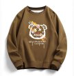 画像4: Unisex kaws BEAR Printed layered style round neck sweatshirt　男女兼用 ユニセックスカウズベアプリントラウンドネック 重ね着スタイルスウェットシャツ (4)