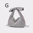 画像8: Rhinestone Ribbon Handle Square Tote Shoulder Bag　　ラインストーンリボンハンドルスクエアトートショルダ (8)