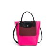 画像6: Nylon color block tote shoulder eco shopping bag　ナイロンカラーブロックトートショルダーエコショッピングバッグ (6)