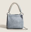 画像6: Rope handle denim bucket tote shoulder bag　　ロープハンドルデニムバケットトートショルダ (6)