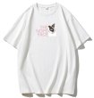 画像2: Unisex NOPE x Half Cat Print Short Sleeve T-Shirt　男女兼用ユニセックスNOPE×ハーフキャット猫プリントラウンドネック半袖Tシャツ (2)