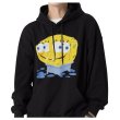 画像2: Double Spongebob Hoodie Sweatshirt　 ユニセックス 男女兼用ダブルスポンジボブビッグプリント フーディプルオーバートレーナー  パーカー  (2)