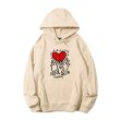 画像4: Unisex Casual Cotton Keith Haring Logo Hoodies  Pullover Long Sleeve Hooded Sweatshirt Heart carry メンズ コットン キースヘリング ロゴパーカースウェット ユニセックス 男女兼用 (4)