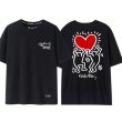 画像3: Unisex Casual Cotton Keith Haring Logo Tshirts Heart carry メンズ コットン キースヘリング ロゴ Tシャツ ユニセックス 男女兼用 (3)