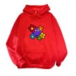 画像4: Unisex Smile Flower Print Hoodie  long sleeve sweatshirt  スマイルフラワー 長袖フーディパーカースウェット (4)