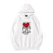 画像9: Unisex Casual Cotton Keith Haring Logo Hoodies  Pullover Long Sleeve Hooded Sweatshirt Heart carry メンズ コットン キースヘリング ロゴパーカースウェット ユニセックス 男女兼用 (9)