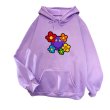 画像7: Unisex Smile Flower Print Hoodie  long sleeve sweatshirt  スマイルフラワー 長袖フーディパーカースウェット (7)