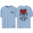 画像6: Unisex Casual Cotton Keith Haring Logo Tshirts Heart carry メンズ コットン キースヘリング ロゴ Tシャツ ユニセックス 男女兼用 (6)