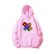 画像5: Unisex Smile Flower Print Hoodie  long sleeve sweatshirt  スマイルフラワー 長袖フーディパーカースウェット (5)