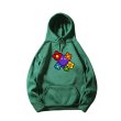 画像8: Unisex Smile Flower Print Hoodie  long sleeve sweatshirt  スマイルフラワー 長袖フーディパーカースウェット (8)