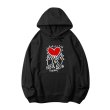 画像7: Unisex Casual Cotton Keith Haring Logo Hoodies  Pullover Long Sleeve Hooded Sweatshirt Heart carry メンズ コットン キースヘリング ロゴパーカースウェット ユニセックス 男女兼用 (7)