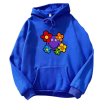 画像6: Unisex Smile Flower Print Hoodie  long sleeve sweatshirt  スマイルフラワー 長袖フーディパーカースウェット (6)