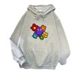 画像2: Unisex Smile Flower Print Hoodie  long sleeve sweatshirt  スマイルフラワー 長袖フーディパーカースウェット (2)