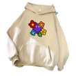 画像9: Unisex Smile Flower Print Hoodie  long sleeve sweatshirt  スマイルフラワー 長袖フーディパーカースウェット (9)