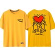 画像5: Unisex Casual Cotton Keith Haring Logo Tshirts Heart carry メンズ コットン キースヘリング ロゴ Tシャツ ユニセックス 男女兼用 (5)