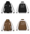 画像8: Bearbrick Print Stadium jumper Baseball Jacket  blouson   ユニセックス 男女兼用ベアブリックプリントベースボールジャケットスタジアムジャンパージャケット スタジャン ブルゾン (8)