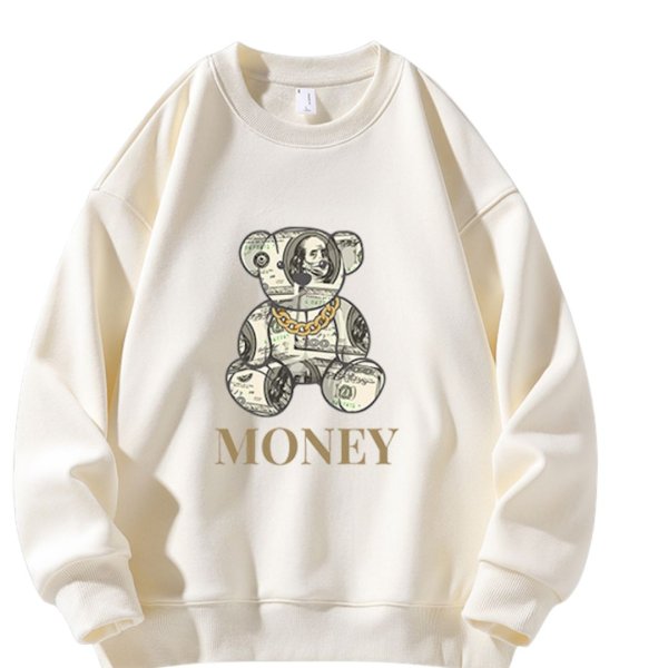 画像1: Unisex Violent Bear Dollar Bearbrick round neck sweatshirt　男女兼用 ユニセックスダラーベアブリック ベアプリントラウンドネック スウェットシャツ (1)