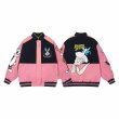 画像3: 25 Bugs Bunny & Looney Tunes baseball uniform blouson Jacket ユニセックス男女兼用 バックスバニー ＆ ルーニーテューンズ スタジャン ジャケットブルゾン (3)