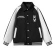 画像6: Bearbrick Print Stadium jumper Baseball Jacket  blouson   ユニセックス 男女兼用ベアブリックプリントベースボールジャケットスタジアムジャンパージャケット スタジャン ブルゾン (6)