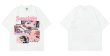 画像3: Unisex Girl Anime Print Short Sleeve T-Shirt　男女兼用ユニセックスガールアニメプリントプリントラウンドネック半袖Tシャツ (3)