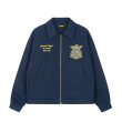 画像2: Embroidered lapel letter and angel emblem Jacket  blouson   ユニセックス 男女兼用ラペルレター＆エンジェルエンブレム刺繍ジャケットスタジアムジャンパージャケット スタジャン ブルゾン (2)