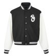 画像2: Letter logo control color Stadium jumper Baseball Jacket  blouson   ユニセックス 男女兼用レターロゴ刺繍コントロールカラーベースボールジャケットスタジアムジャンパージャケット スタジャン ブルゾン (2)